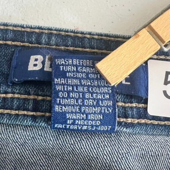 Blue Spice Denim Mini Skirt Full Zipper Front With Snap Medium Wash Size 3 - Picture 5 of 7